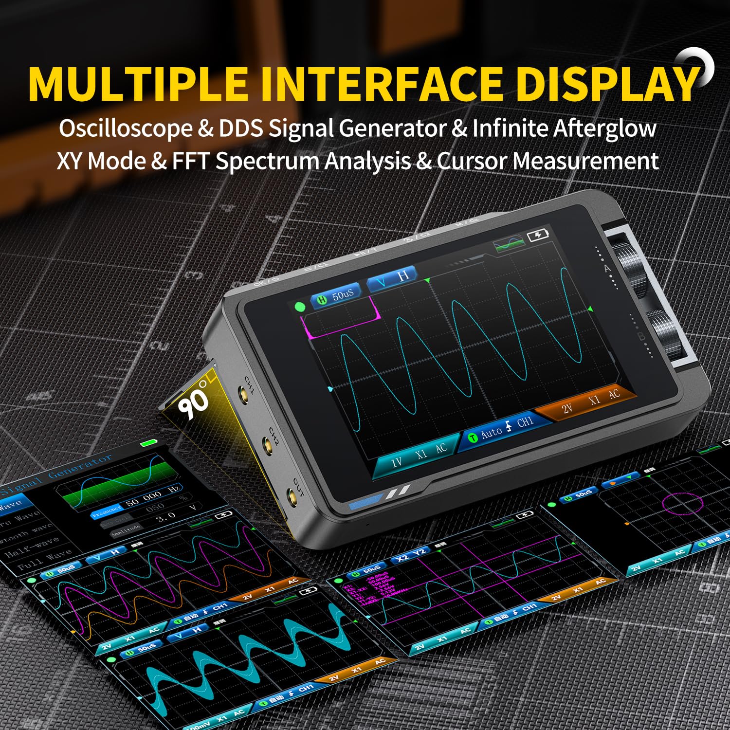 Цифровой осциллограф FNIRSI DS – обзор и цена Fnirsi Digital Oscilloscope Handheld