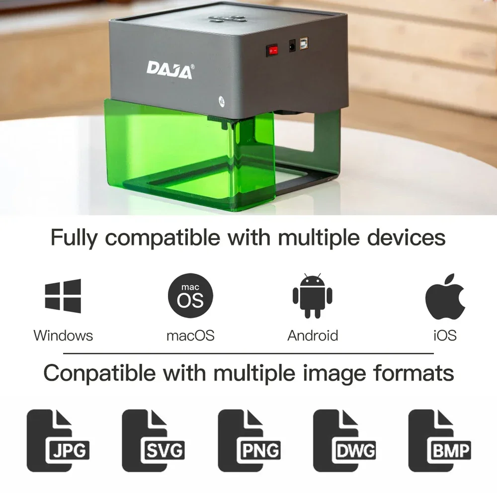 Лазерный гравер DAJA с ЧПУ DIY – обзор и цена Fiber Laser Marking Machine 30W