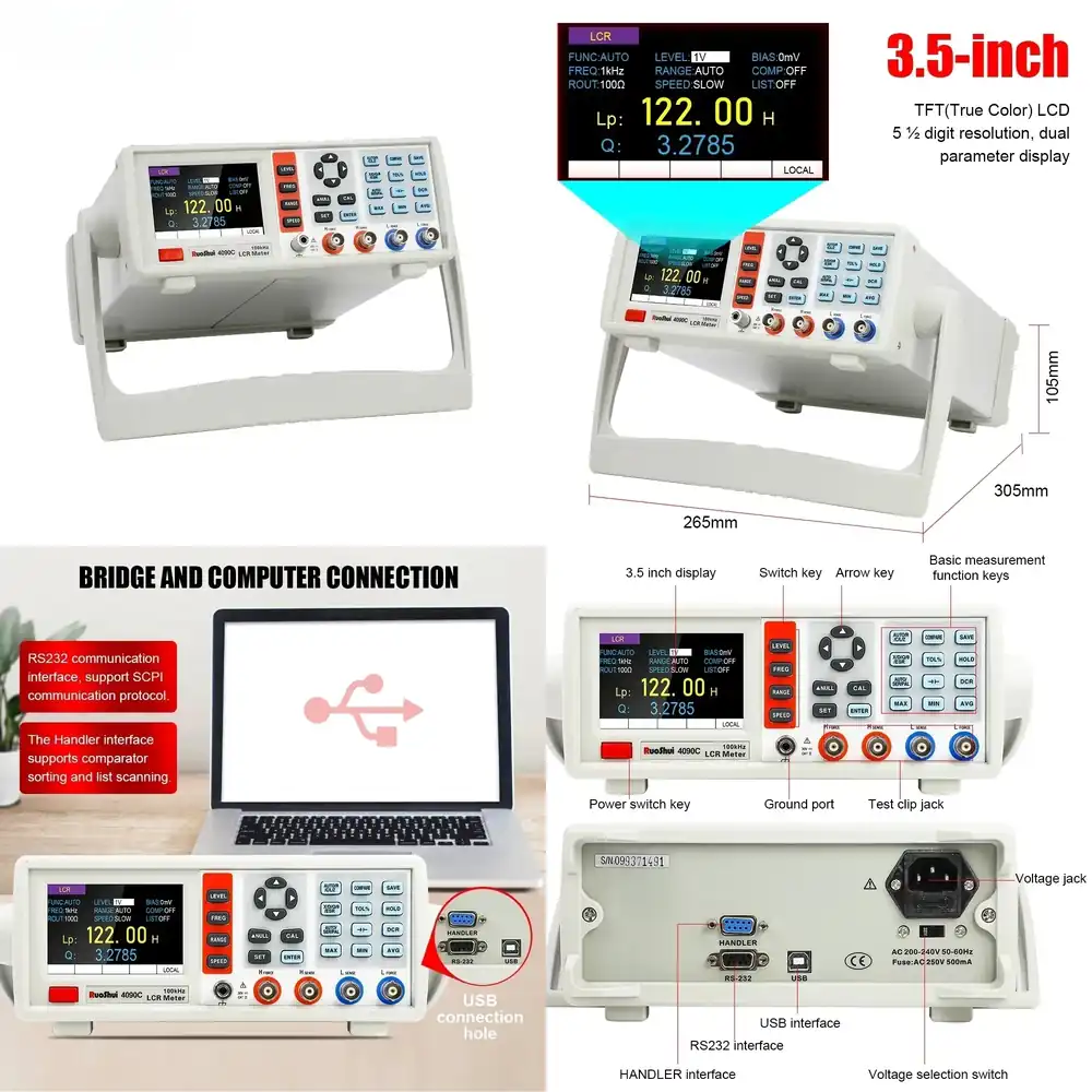 Цифровой LCR-метр: Настольный  – обзор и цена Test Instruments